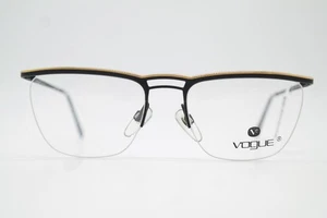 Gafas vintage VOGUE VO 3030 negro oro media marca montura gafas - Imagen 1 de 6