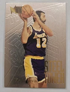 1995-96 Fleer Metal Steel Tower #2 of 10 Vlade Divac Los Angeles Lakers - Picture 1 of 2