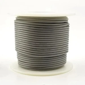H20-08-100 100FT 20AWG GREY Stranded Electronic Hook Up 300V Wire UL1007 80C - Picture 1 of 1
