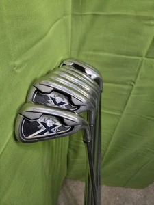 Callaway X-20 Iron Set 4-9+Pw+Sw Steel Shaft Uniflex 8pcs RH Golf Clubs - Picture 1 of 7