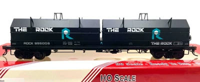 HO RED CABOOSE RR-32517-17 100 TON EVANS COIL CAR ROCK ISLAND ROCK # 95508 - Image 1 of 2