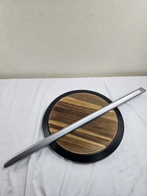 98-03 Jaguar Vanden Plas LWB puerta trasera izquierda exterior moldura moldura plateada OEM Foto 1 de 4