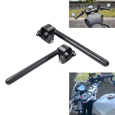 48MM Cafe Racer Bars 7/8" Motor Universal Clip-On Handlebar Fork Tube - Image 1 of 4