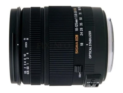 Lente zoom Sigma 18-125 mm f/3,8-5,6 AF DC OS HSM para cámaras réflex... - Imagen 1 de 2