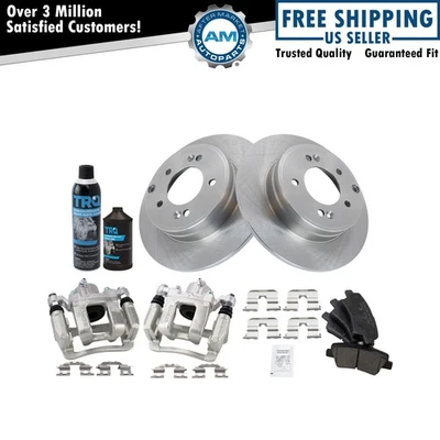 Rear Brake Pad & Rotor Kit Fits 2014 Kia Optima - Image 1 of 4