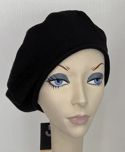 NWT Parkhurst Cotton Knit 11.5” Beret Hat • BLACK • Style 30017 SUNGUARD - Picture 1 of 3