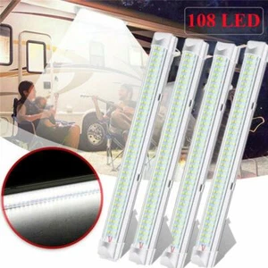 4x 108 LED Dach Lampe Laderaumbeleuchtung Innenbeleuchtung Kofferraum Auto Kfz - Imagen 1 de 12