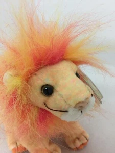 TY Beanie Baby - 2000 Bushy Lion Lt Orange mit DK Orange Mähne - neuwertig mit neuwertigem Etikett - Bild 1 von 12
