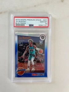2019-20 Hoops Premium Stock - Ja Morant #297 Blue Prizm PSA 10 - Bild 1 von 2