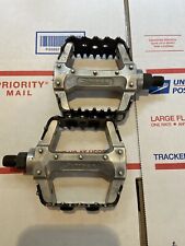 Tioga PG COMP Old School BMX Race Pedals 1/2” Silver And Black Old Hutch Redline