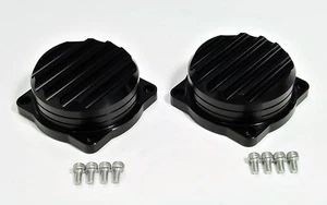 Tapas de carburador de aluminio Triumph Bonneville, carburadores o inyección - negro - Imagen 1 de 6