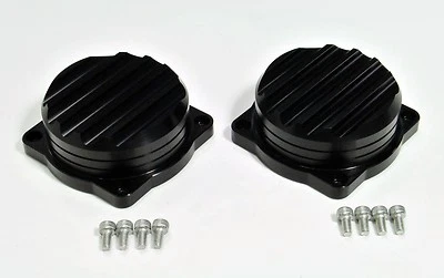 Tapas de carburador de aluminio Triumph Bonneville, carburadores o inyección - negro Foto 1 de 4