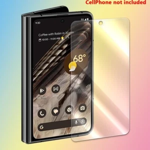 Fit Google Pixel Fold 5G Anti-Bubble Clear Outer Tempered Glass Screen Protector - Picture 1 of 4