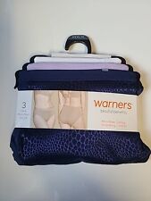 Warner's Blissful Benefits XXXL 3XL 10 Tummy Smoothing Hi-Cut Panties 3 PACK