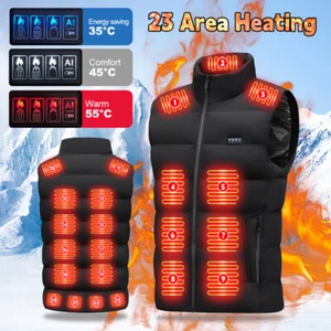 🔥Winter Heated Vest Electric USB Jacket Winter Warm Men Women Body Heating Coat - Picture 1 of 15
