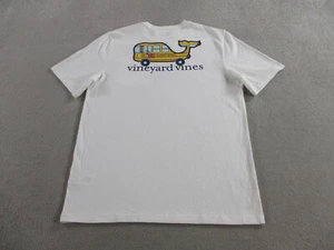 Vineyard Vines Shirt Youth Extra Large White School Bus Graphic Print Pocket Tee - Picture 1 of 11