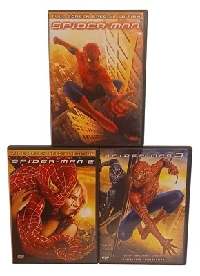 Spider-Man 1, 2, 3 (DVD, 2007, 3-Disc Set) Trilogy - Image 1 of 4