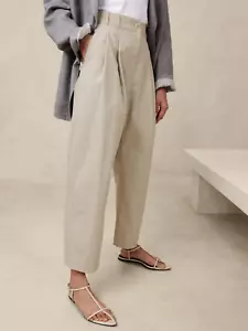 NUEVO Pantalón Banana Republic 6 Avila Pierna Barril 6 Gris Piedra #882886 - Imagen 1 de 4