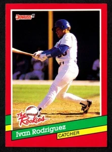 1991 DONRUSS The Rookies RC #33 IVAN RODRIGUEZ HOF - TEXAS RANGERS - ROOKIE -*02 - Picture 1 of 2