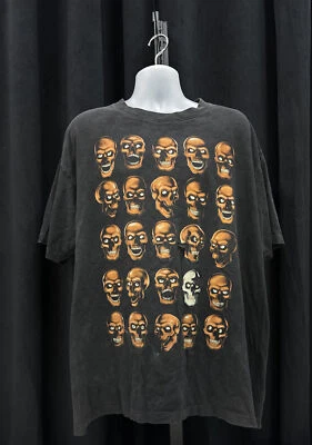 Camiseta vintage Rock Eagle con cara de calavera - puntada única - diseñada en EE. UU. -  Foto 1 de 4