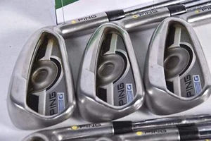Ping G Series Irons / 5-PW+GW / Yellow Dot / Regular Flex Ping AWT 2.0 Shafts - Picture 1 of 7
