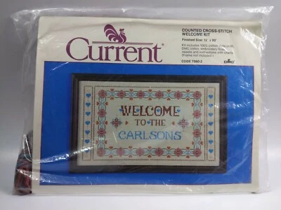 Current DMC WELCOME KIT Counted Cross Stitch #7060-2 Embroidery Floss - Image 1 of 2