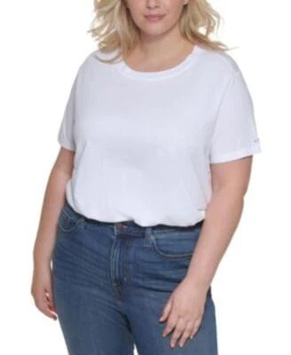 MSRP $60 Calvin Klein Plus Size T-Shirt Bodysuit Size 1X (DEFECT) - Image 1 of 3