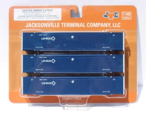 Contenedor Jacksonville Terminal N escala UMAX UMXU 53' paquete de 3 537131 - Imagen 1 de 1