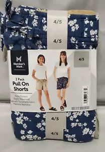 Member's Mark Girl's 2-Pack Elastic Waistband Pull-On Shorts - Picture 1 of 2