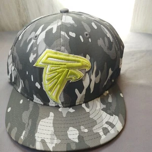 Atlanta Falcons New Era 59FIFTY Fitted Hat Size 7 3/8 Camo/olive - Picture 1 of 8