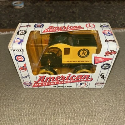 Atletismo Oakland A. Banco de metal Die Cast 1993 de ERTL Toys. Nuevo stock antiguo Foto 1 de 4