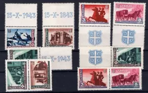 Serbia De WZd3/SZd12 Con 8 Sellos Varios ** MNH POSTFRISCH (BA6451) - Imagen 1 de 1