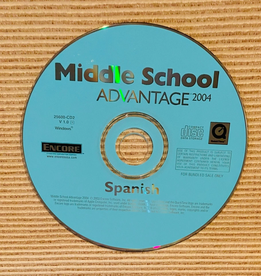 Middle School Advantage  SPANISH - 2004  CD for Windows - New - Image 1 of 1