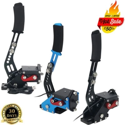 USB Hand Brake+Clamp for Logitech G27/G29/T300RS /G920/G295 Racing Game Handbrak - Image 1 of 4