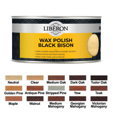 Black Bison Paste Wax Polish Liberon - All Sizes All Colours  Feeds and Polishes