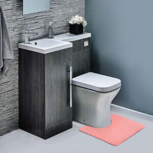 Memory Foam Contour Bathroom Toilet Mat Rug - Soft Anti Fatigue and Absorbent