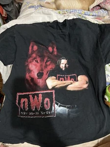 Vintage NWO Wolfpack Kevin Nash Wrestling Shirt 1998 Black Large, No Tag - Picture 1 of 4