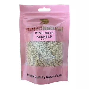 Pine Nuts Kernels Whole Raw Blanched Best Quality Free - The Dried Natural - Picture 1 of 4