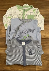 Boots Mini Club Cotton Dinosaur Sleepsuits 6-9 Months - Picture 1 of 11