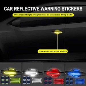 Car Door Handle Sticker Carbon Fiber Door Handle Paint Scratch Protector Sticker - Imagen 1 de 13