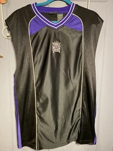 CAMICIA SMANICATA SACRAMENTO KINGS NERA E VIOLA L - Foto 1 di 3