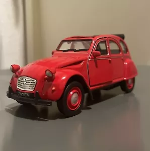 Modellino Auto Citroen 2Cv 1/35 1/43 WELLY Metallo Citroën Nuovo In Scatola - Foto 1 di 6