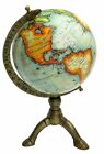 Mapa świata Globe Morski Vintage Mosiądz Antyk Ornament Blat Dekoracja