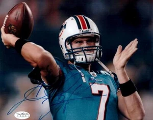 PEGATINA JSA foto a color firmada por Chad Henne 8X10 - Imagen 1 de 1