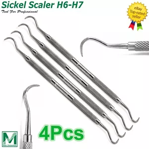 Sickle Scaler H6/H7 Dental Double Ended Periodontal Scaling Steel Instruments - Picture 1 of 6