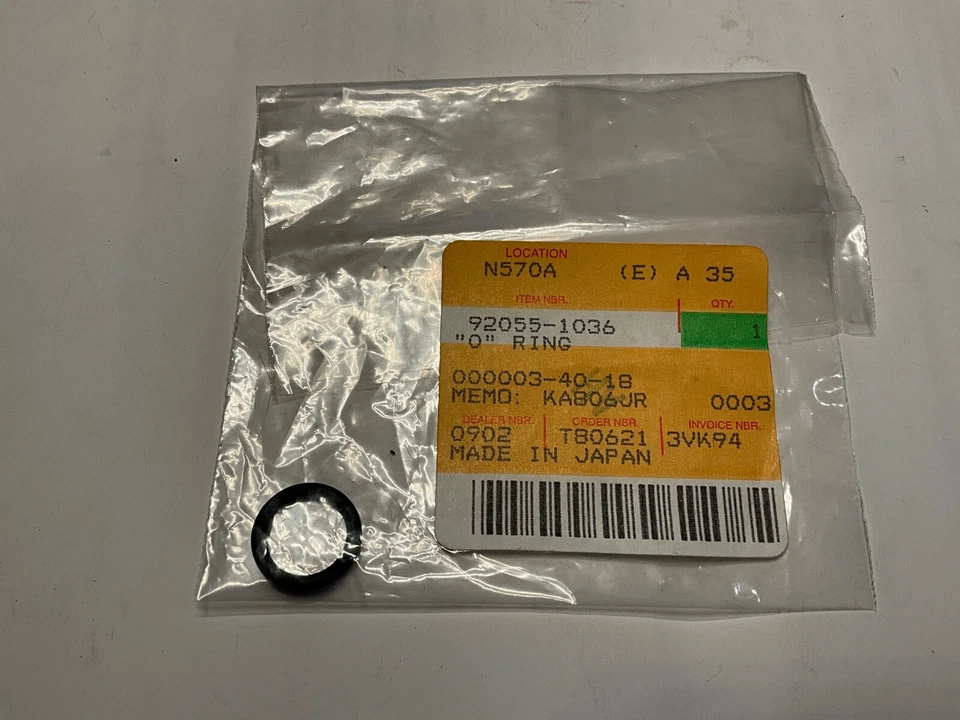 92055-1036 KAWASAKI “O” Ring Petcock Lever KZ1300 A 1979 KZ1300A NOS OEM - Image 1 of 1