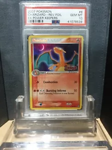 2007 Pokemon Ex Power Keepers - Charizard 6/108 Reverse Holo PSA 10 (pop 39) - Picture 1 of 6