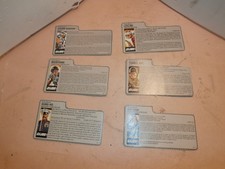 Vintage GI-Joe Cobra command Bio 6 file cards lot E  Storm Shadow
