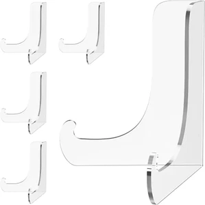 5 Pack Acrylic Display Stand, Plate Stand for Display, Clear Easel Stand, Displa - Picture 1 of 12