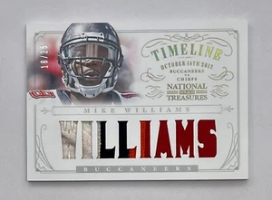 2013 National Treasures Mike Williams Timeline Game Worn Jersey /25 - Picture 1 of 2